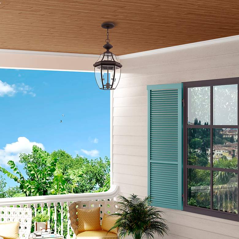 Image 4 Monterey 19-in Bronze Outdoor Pendant Light more views
