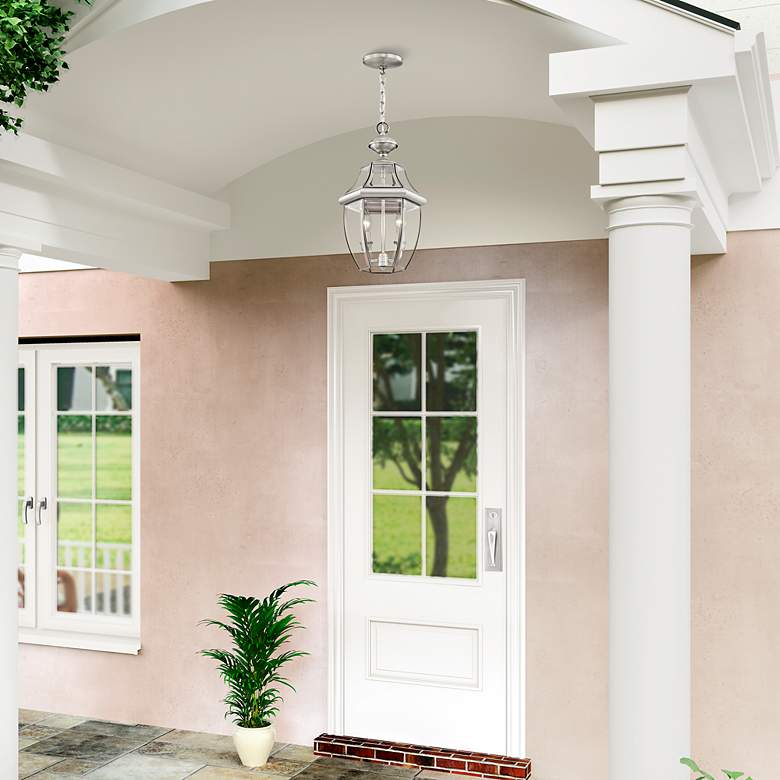 Image 4 Monterey 19-in Brushed Nickel Outdoor Pendant Light more views