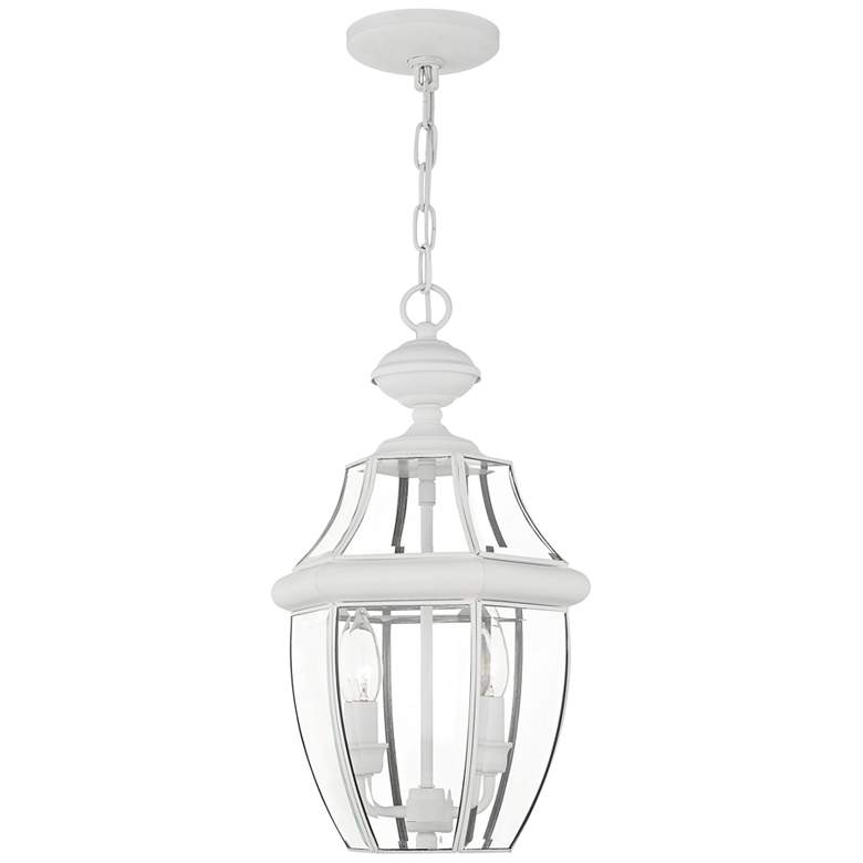 Image 1 Monterey 19" High White Lantern Outdoor Hanging Light