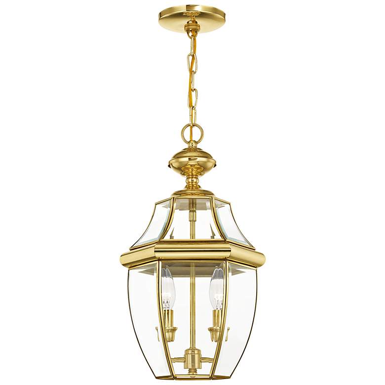 Image 6 Monterey 19"H Polished Brass 2-Light Outdoor Hanging Light more views