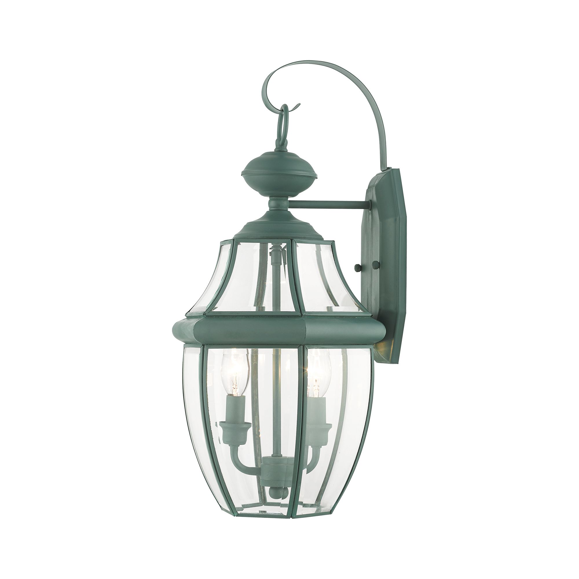 Monterey 20.25-in H Verdigris Candelabra Base (E-12) Outdoor Wall Light