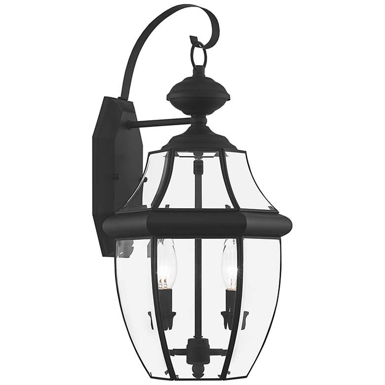Image 3 Monterey 20 1/4" High 2-Light Black Outdoor Wall Light