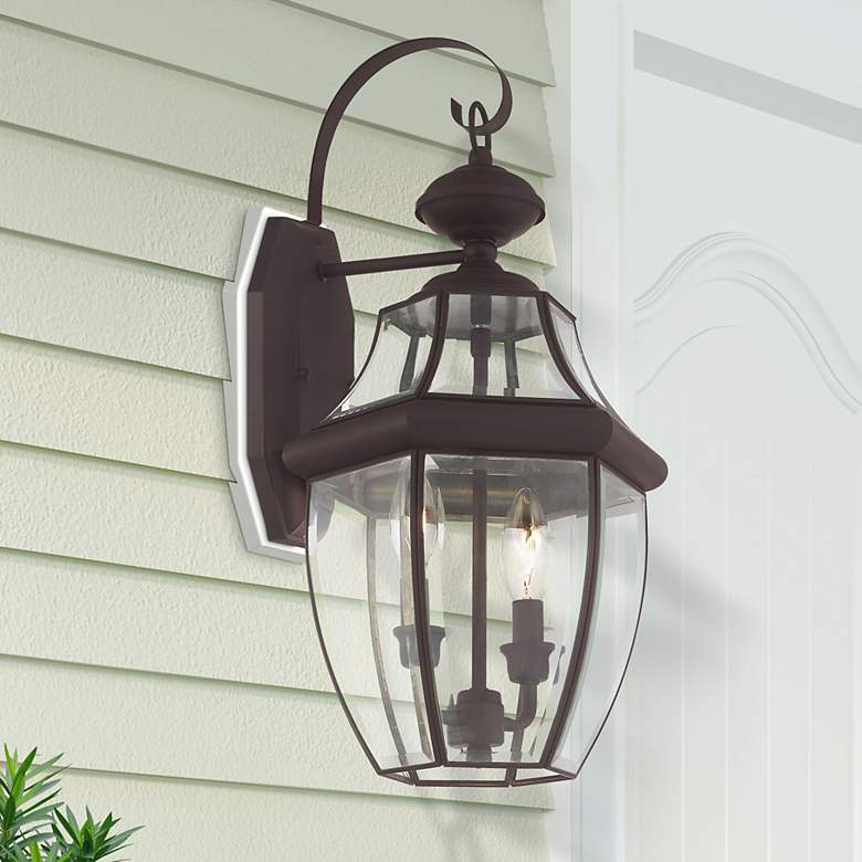 Image 1 Monterey 20 1/4" High Bronze Outdoor Wall Light