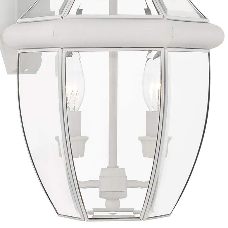 Image 2 Monterey 20 1/4 inchH White Downward Lantern Outdoor Wall Light more views