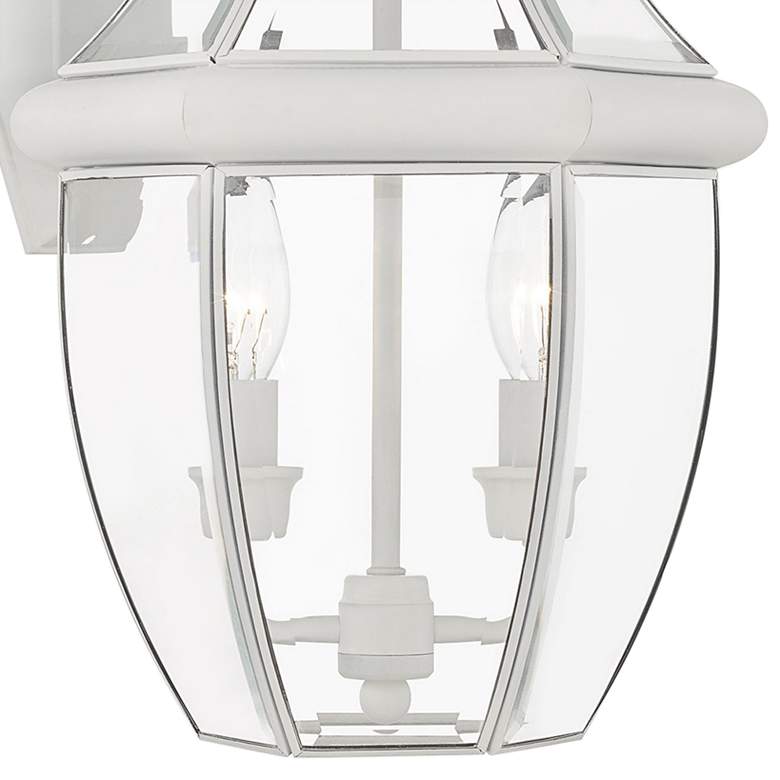 Image 2 Monterey 20 1/4"H White Downward Lantern Outdoor Wall Light more views