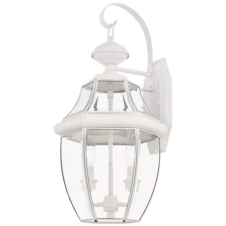 Image 4 Monterey 20 1/4 inchH White Downward Lantern Outdoor Wall Light more views