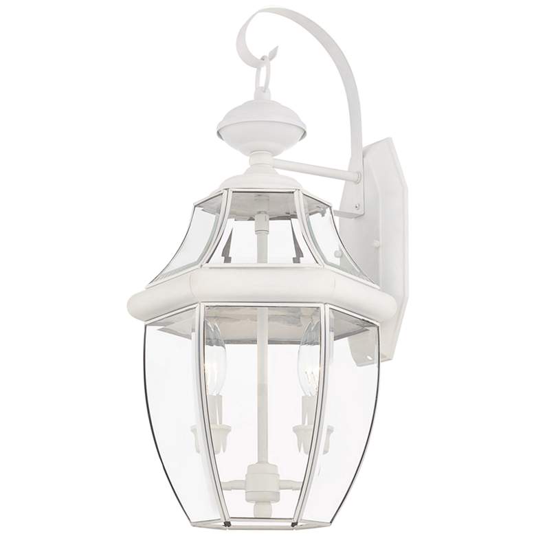 Image 4 Monterey 20 1/4"H White Downward Lantern Outdoor Wall Light more views