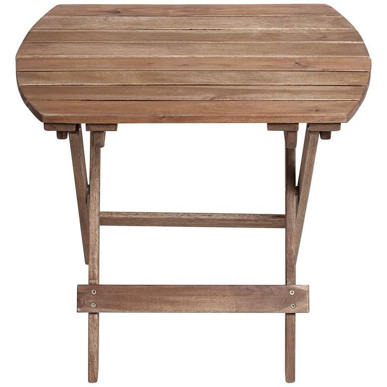 Image 5 Monterey 20 inch Wide Natural Wood Outdoor Side Table more views