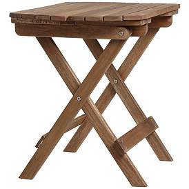 Image5 of Monterey 20" Wide Natural Wood Outdoor Side Tables Set of 2 more views