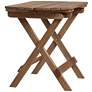 Monterey 20" Wide Natural Wood Outdoor Side Tables Set of 2