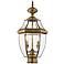 Monterey 21.5-in H Antique Brass Post Light