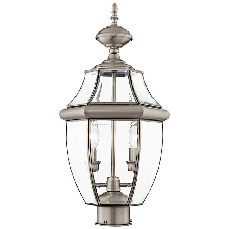 Image 2 Monterey 21 1/2" High Brushed Nickel Outdoor Post Light
