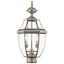 2_Monterey 21 1/2" High Brushed Nickel Outdoor Post Light