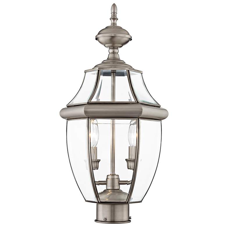 Image 4 Monterey 21 1/2" High Brushed Nickel Outdoor Post Light more views