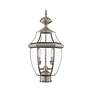 4_Monterey 21 1/2" High Brushed Nickel Outdoor Post Light more views