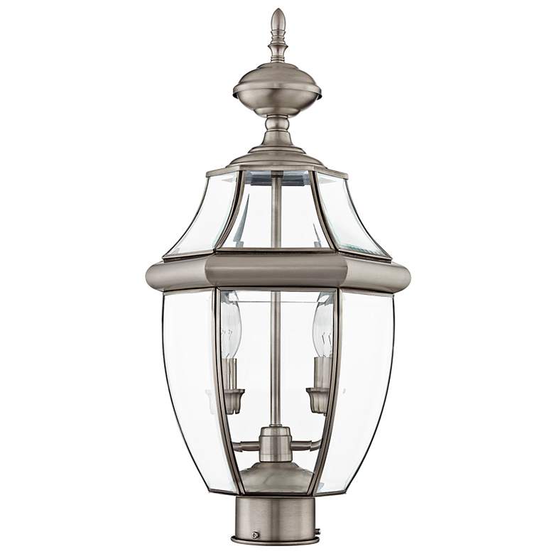 Image 5 Monterey 21 1/2" High Brushed Nickel Outdoor Post Light more views
