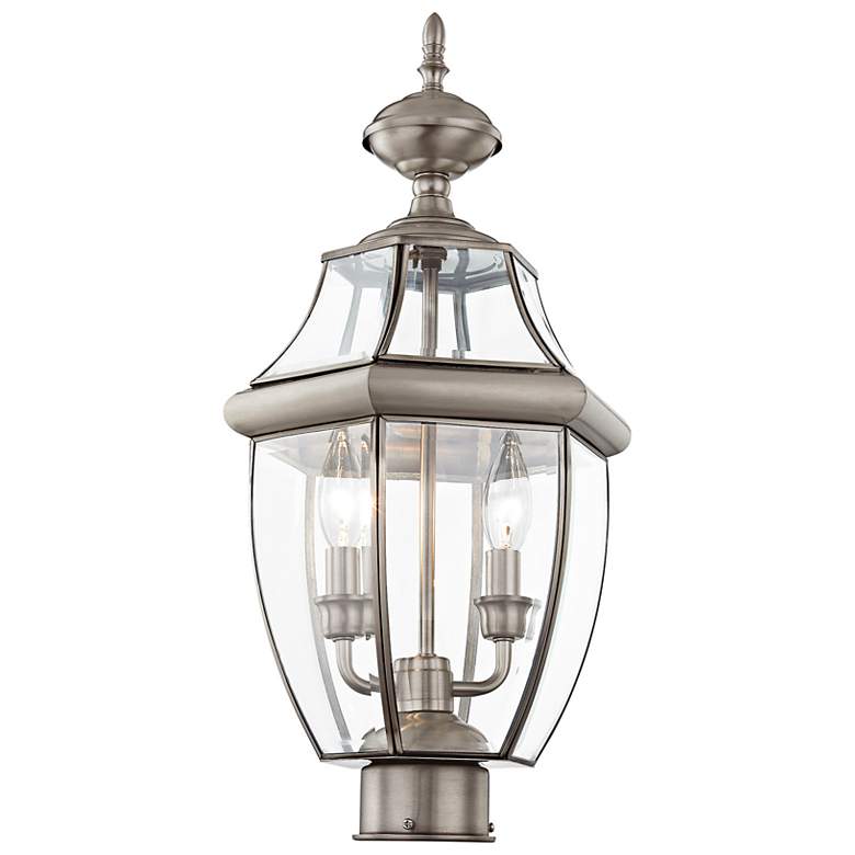 Image 6 Monterey 21 1/2" High Brushed Nickel Outdoor Post Light more views