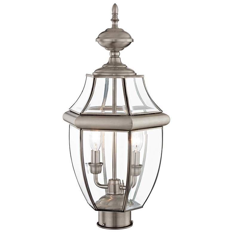 Image 7 Monterey 21 1/2" High Brushed Nickel Outdoor Post Light more views