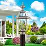 7_Monterey 21 1/2" High Brushed Nickel Outdoor Post Light more views