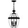 Monterey 21" High Black 3-Light Outdoor Hanging Light