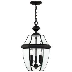 Monterey 21" High Black 3-Light Outdoor Hanging Light