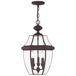 Monterey 21" High Bronze 3-Light Outdoor Hanging Light