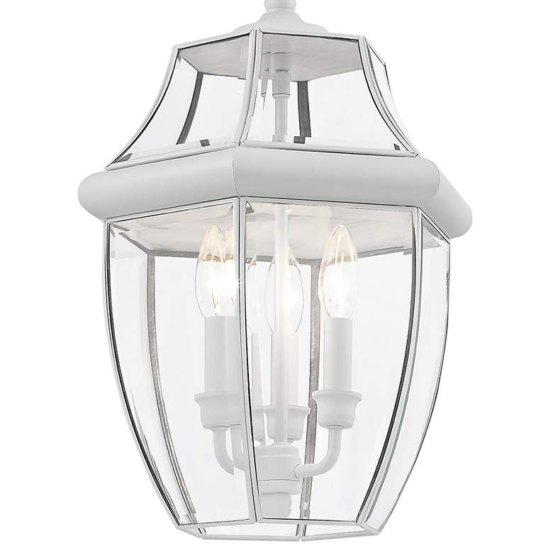 Image 2 Monterey 21" High White Lantern Outdoor Hanging Light more views