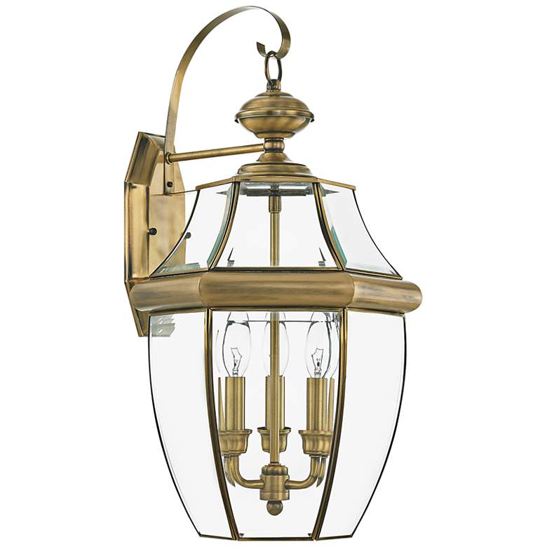 Image 3 Monterey 22 1/2" High Antique Brass Outdoor Wall Light