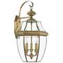 3_Monterey 22 1/2" High Antique Brass Outdoor Wall Light
