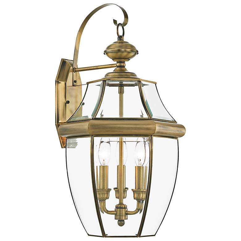 Image 5 Monterey 22 1/2" High Antique Brass Outdoor Wall Light more views