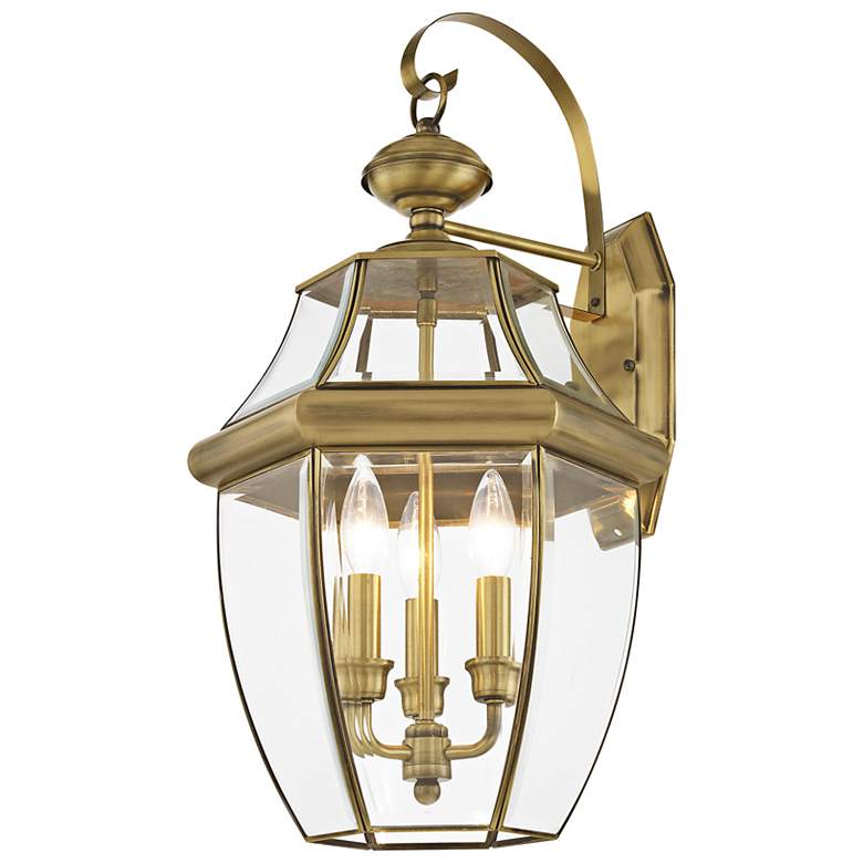 Image 6 Monterey 22 1/2" High Antique Brass Outdoor Wall Light more views
