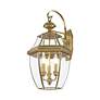 6_Monterey 22 1/2" High Antique Brass Outdoor Wall Light more views