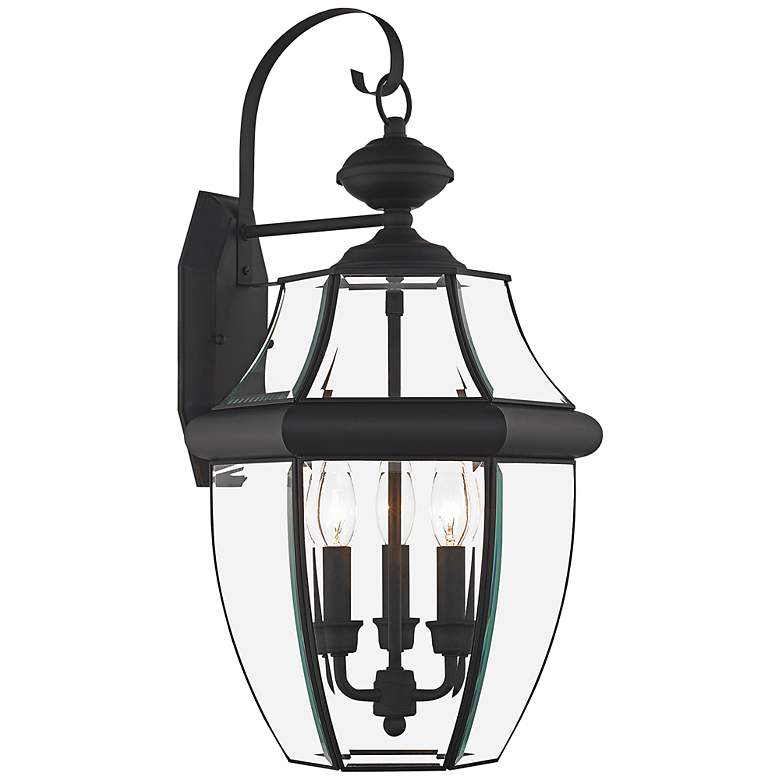 Image 3 Monterey 22 1/2" High Black 3-Light Outdoor Wall Lantern