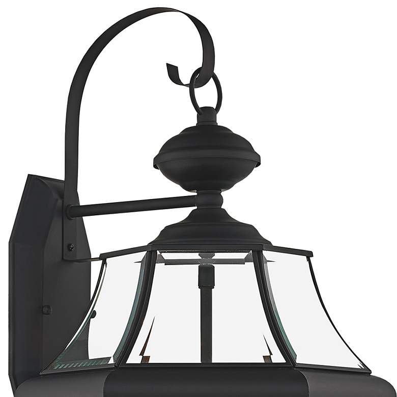 Image 4 Monterey 22 1/2" High Black 3-Light Outdoor Wall Lantern more views