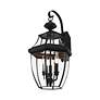 7_Monterey 22 1/2" High Black 3-Light Outdoor Wall Lantern more views