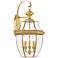 Monterey 22 1/2" High Polished Brass Outdoor Wall Light