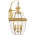 Monterey 22 1/2" High Polished Brass Outdoor Wall Light