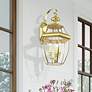 3_Monterey 22 1/2" High Polished Brass Outdoor Wall Light more views