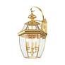 6_Monterey 22 1/2" High Polished Brass Outdoor Wall Light more views