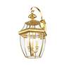 7_Monterey 22 1/2" High Polished Brass Outdoor Wall Light more views