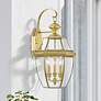 Monterey 22 1/2" High Polished Brass Outdoor Wall Light