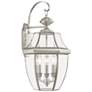 2_Monterey 22 1/2"H Brushed Nickel 3-Light Outdoor Wall Light