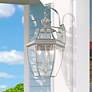1_Monterey 22 1/2"H Brushed Nickel 3-Light Outdoor Wall Light