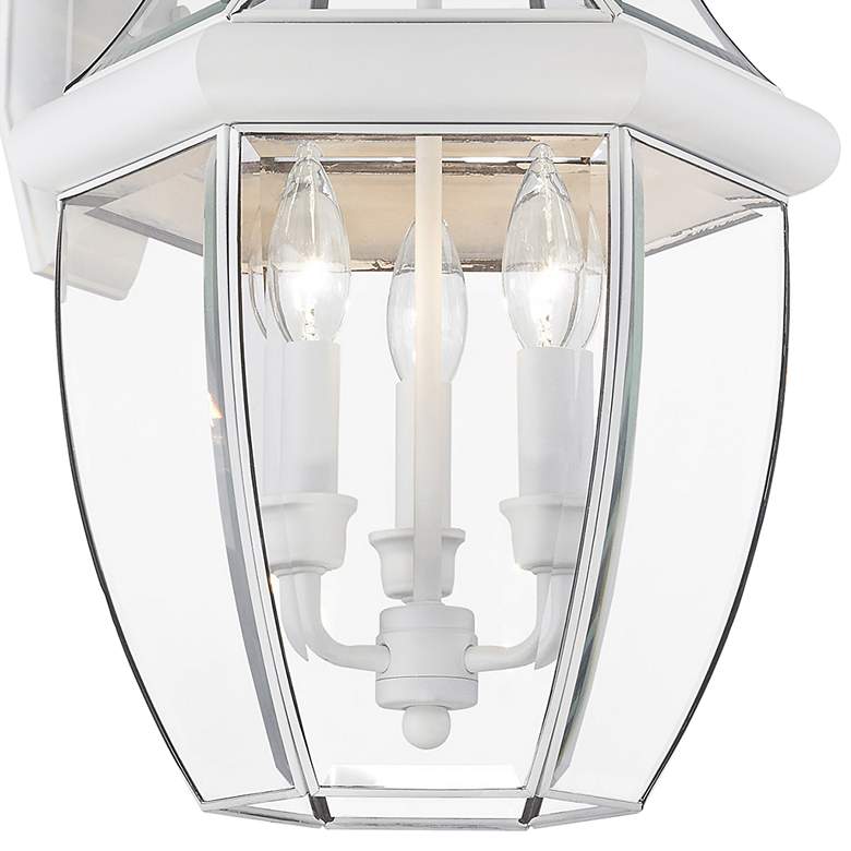 Image 2 Monterey 22 1/2 inchH White Downward Lantern Outdoor Wall Light more views