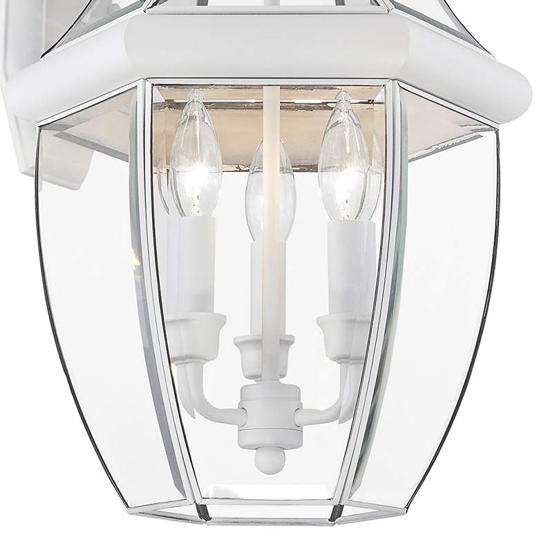 Image 2 Monterey 22 1/2"H White Downward Lantern Outdoor Wall Light more views