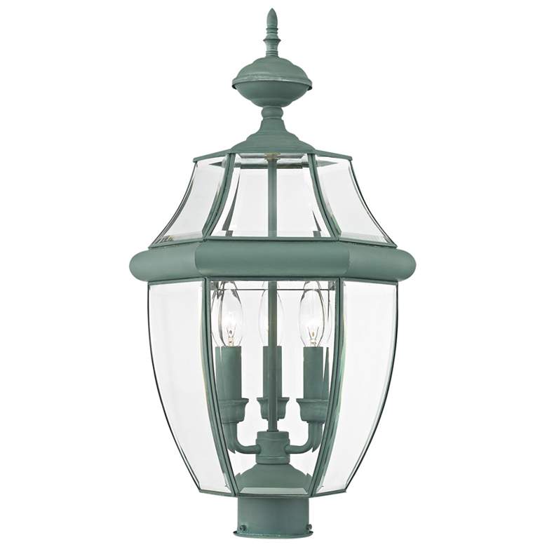 Image 2 Monterey 23.5-in H Verdigris Post Light