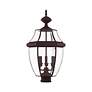 3_Monterey 23 1/2" High Bronze 3-Light Outdoor Post Light more views
