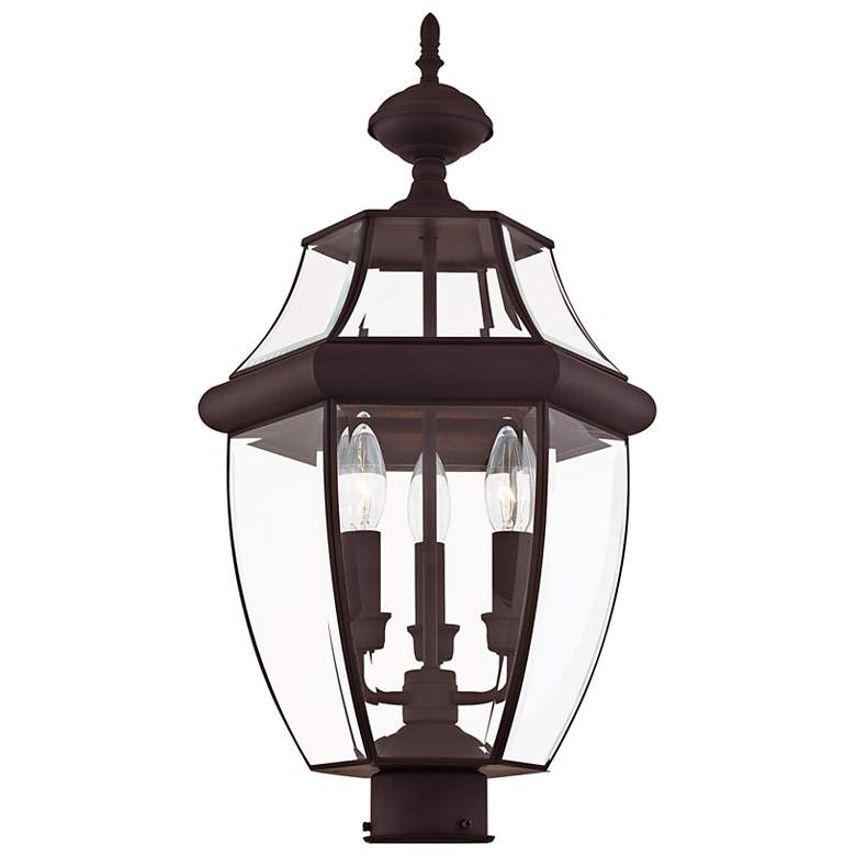 Image 5 Monterey 23 1/2" High Bronze 3-Light Outdoor Post Light more views