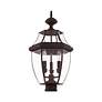 5_Monterey 23 1/2" High Bronze 3-Light Outdoor Post Light more views