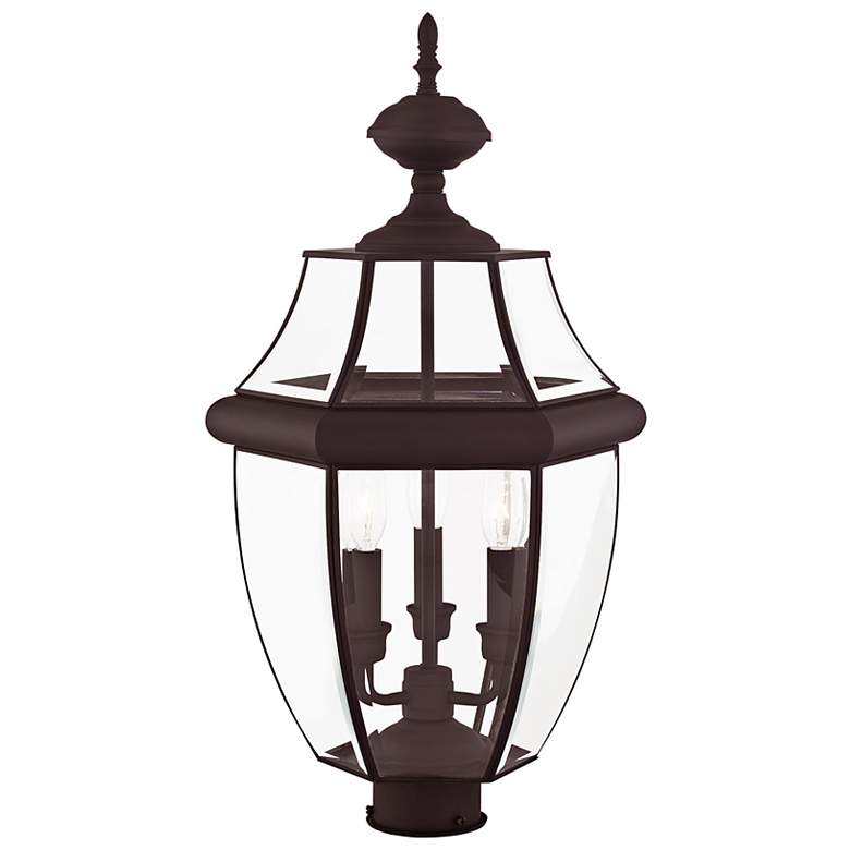 Image 6 Monterey 23 1/2" High Bronze 3-Light Outdoor Post Light more views